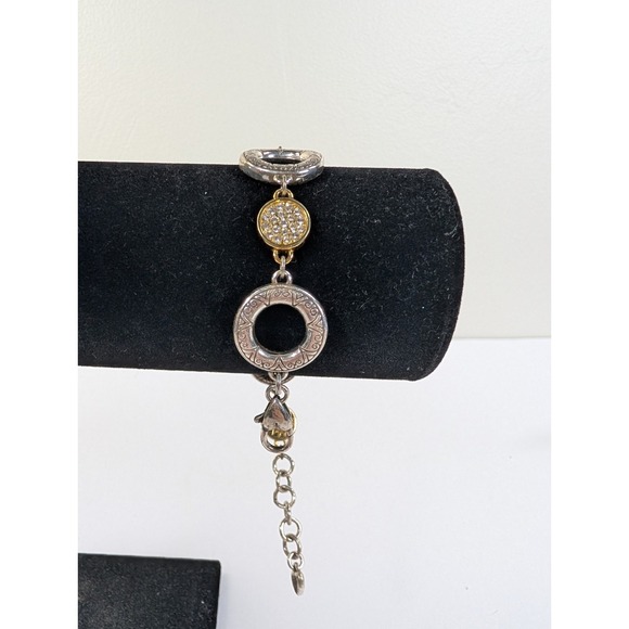 Brighton Two Tone Sundrops Silver‎ Plated Reversible Bracelet - Picture 4 of 6